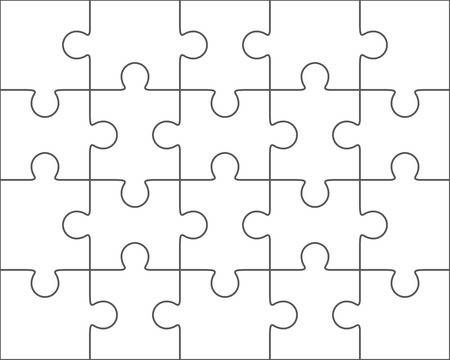 Detail Blank Jigsaw Puzzle Template Nomer 46