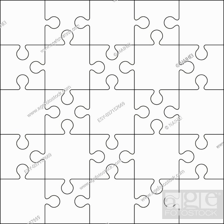 Detail Blank Jigsaw Puzzle Template Nomer 47