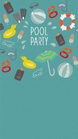 Detail Blank Pool Party Invitation Template Nomer 32