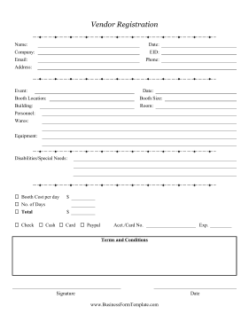 Detail Blank Registration Form Template Nomer 17