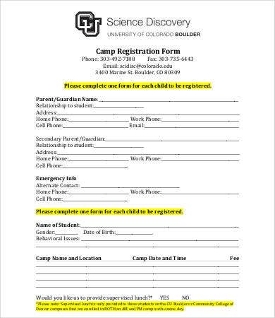 Detail Blank Registration Form Template Nomer 18