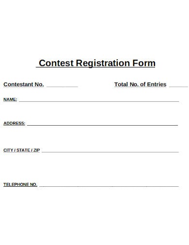 Detail Blank Registration Form Template Nomer 38