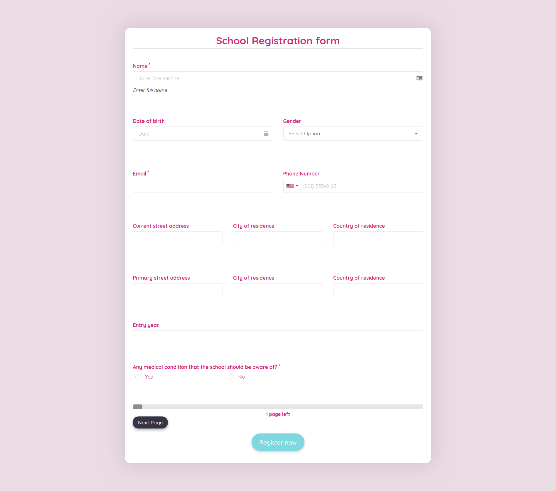 Detail Blank Registration Form Template Nomer 47