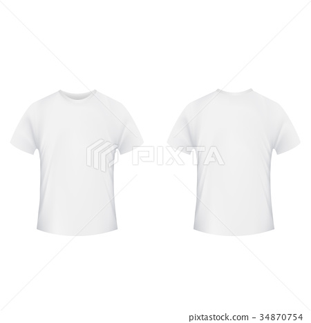 Detail Blank T Shirt Front And Back Template Nomer 17