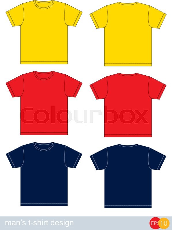 Detail Blank T Shirt Front And Back Template Nomer 22