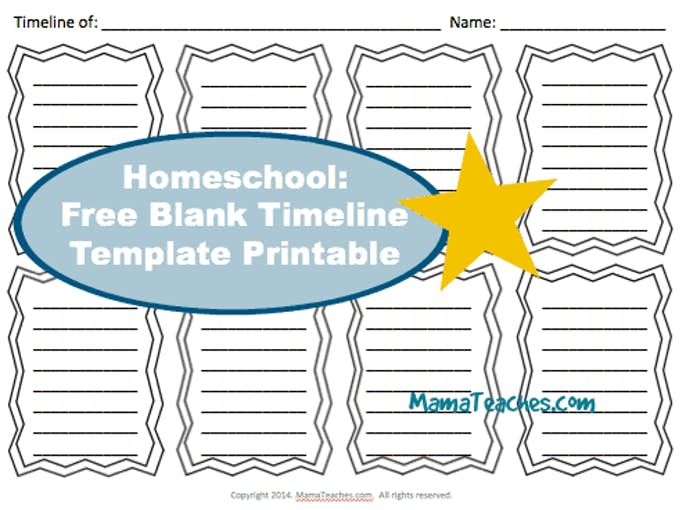 Detail Blank Timeline Template Nomer 40