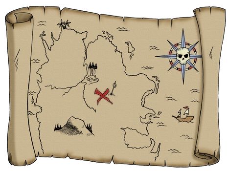 Detail Blank Treasure Map Template Nomer 16