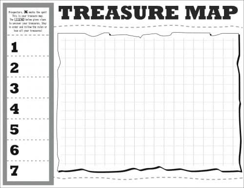 Detail Blank Treasure Map Template Nomer 18