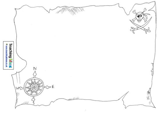 Detail Blank Treasure Map Template Nomer 3