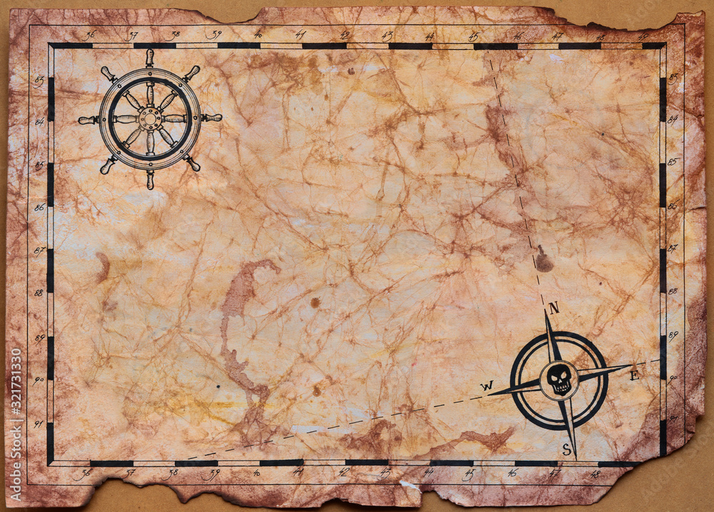 Detail Blank Treasure Map Template Nomer 5