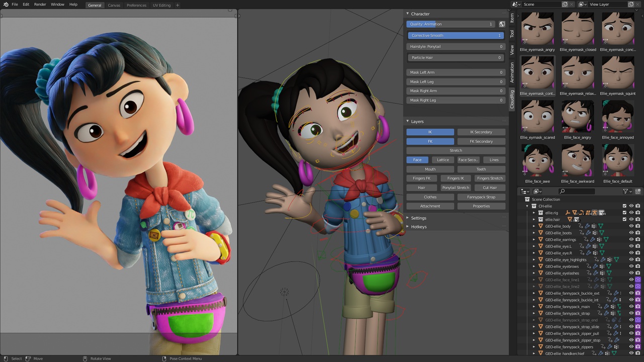 Detail Blender Template Animation Nomer 4