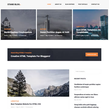 Detail Blog Html Template Nomer 9