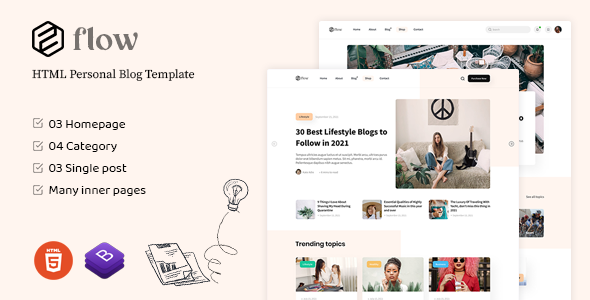 Detail Blog Html Template Nomer 20