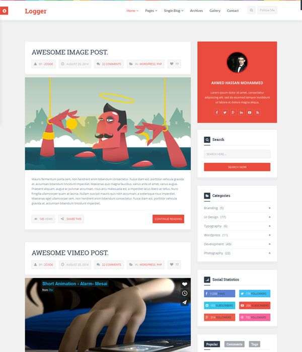 Detail Blog Html Template Nomer 42