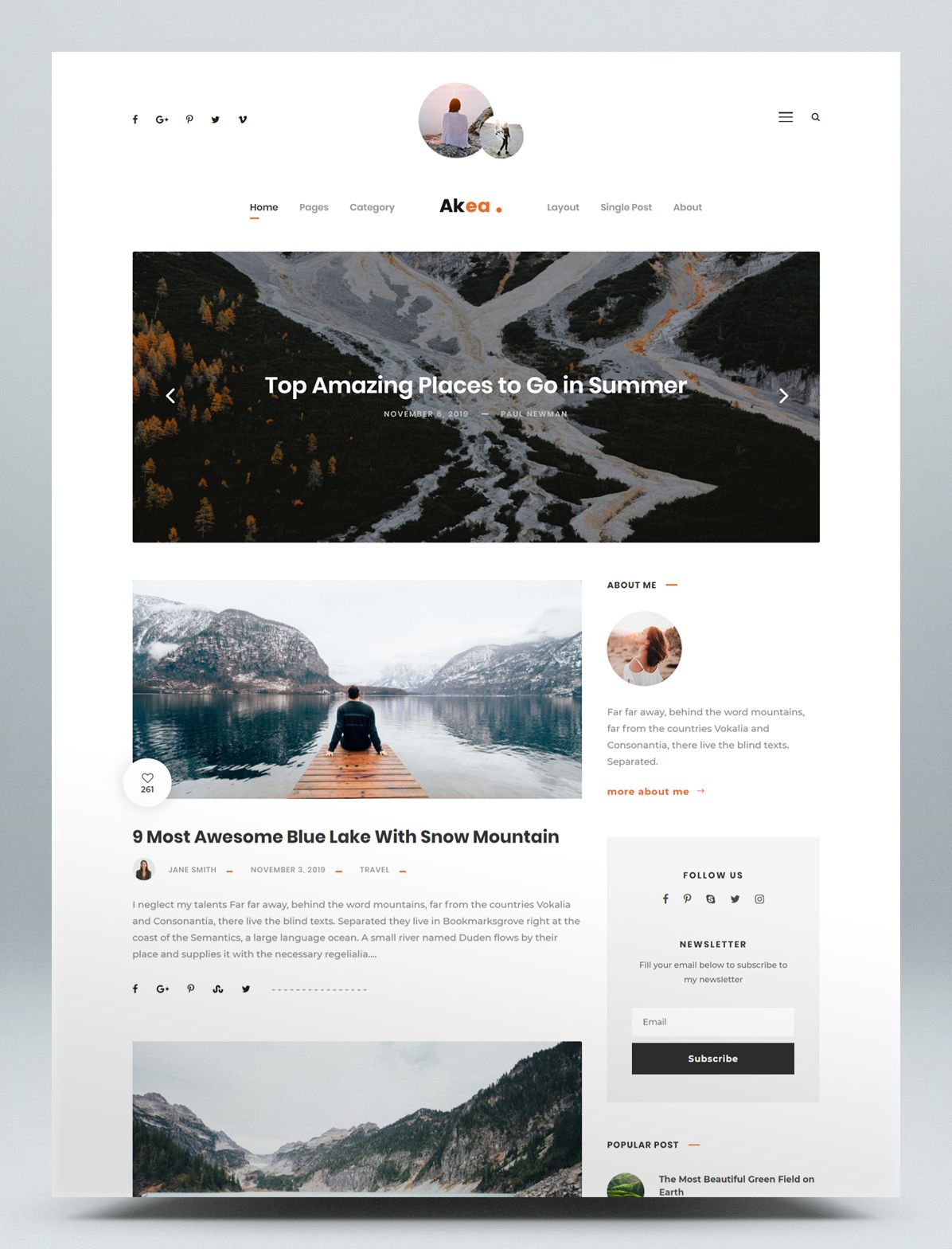 Detail Blog Html Template Nomer 5