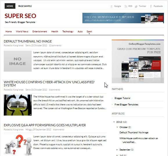 Detail Blogger Default Template Nomer 6