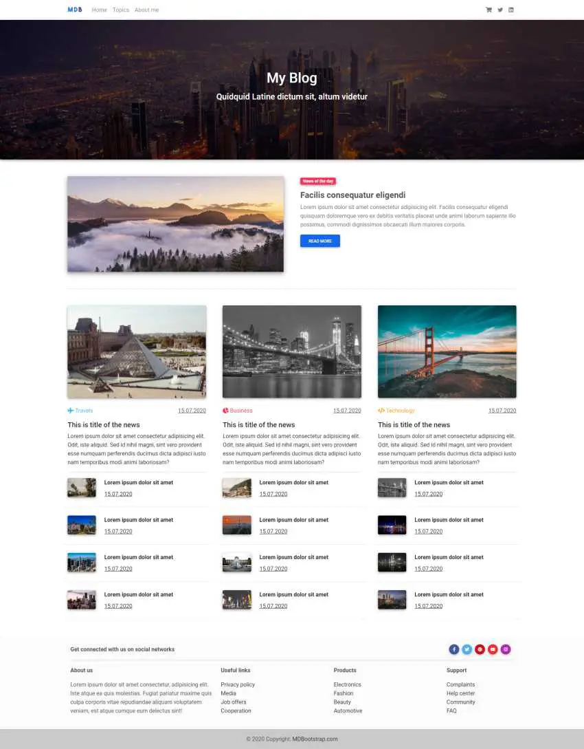Detail Blogger Template Material Design Nomer 13