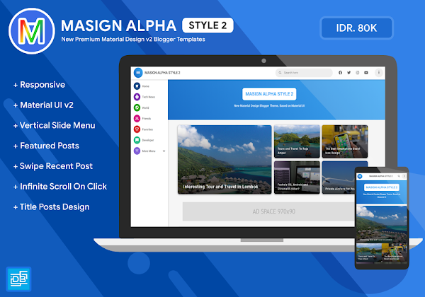 Detail Blogger Template Material Design Nomer 22