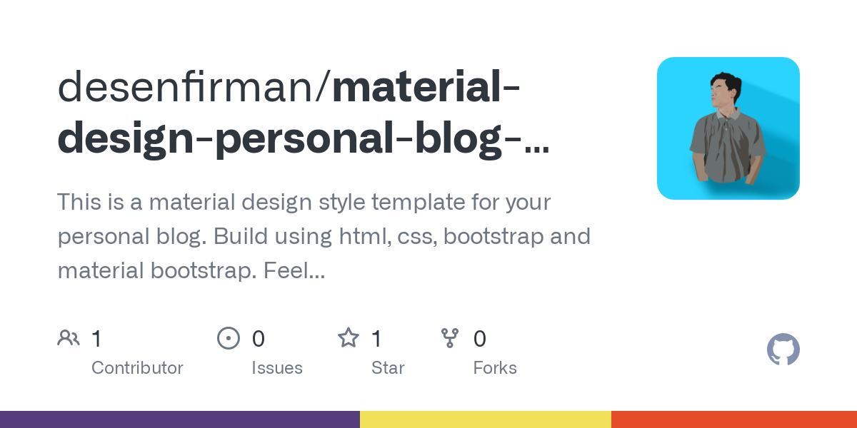 Detail Blogger Template Material Design Nomer 33