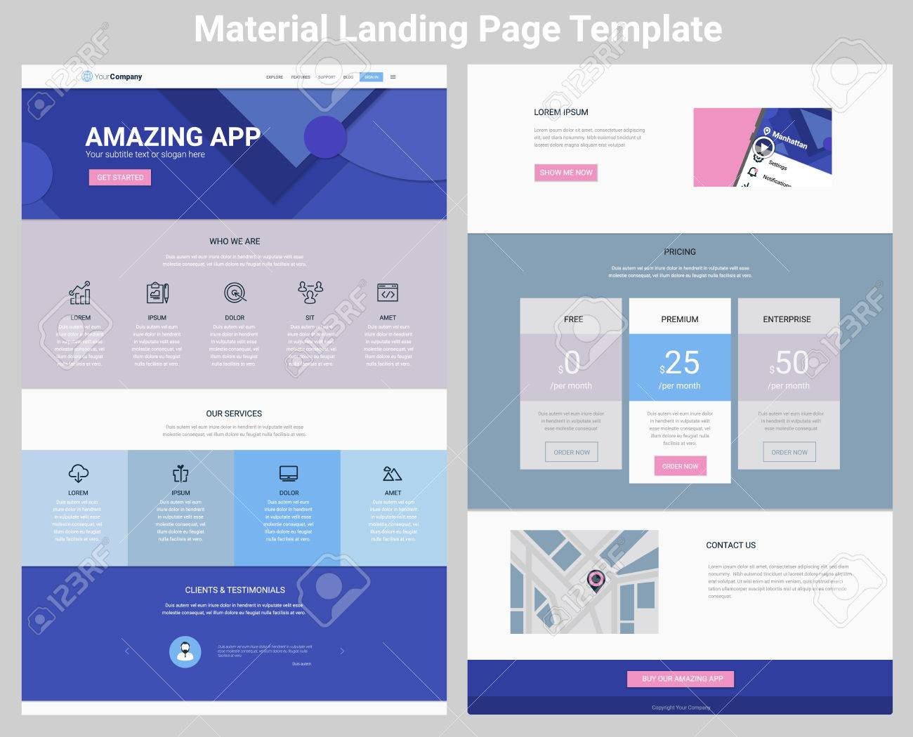 Detail Blogger Template Material Design Nomer 34