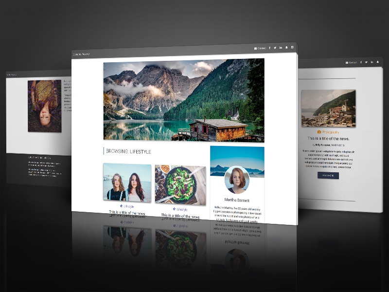 Detail Blogger Template Material Design Nomer 37