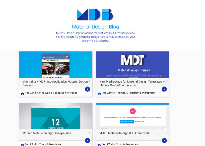 Detail Blogger Template Material Design Nomer 41
