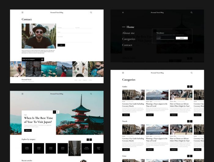 Detail Blogger Template Material Design Nomer 42
