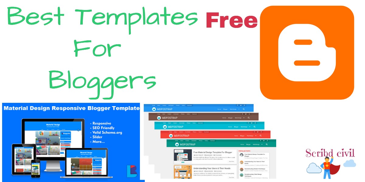 Detail Blogger Template Material Design Nomer 49
