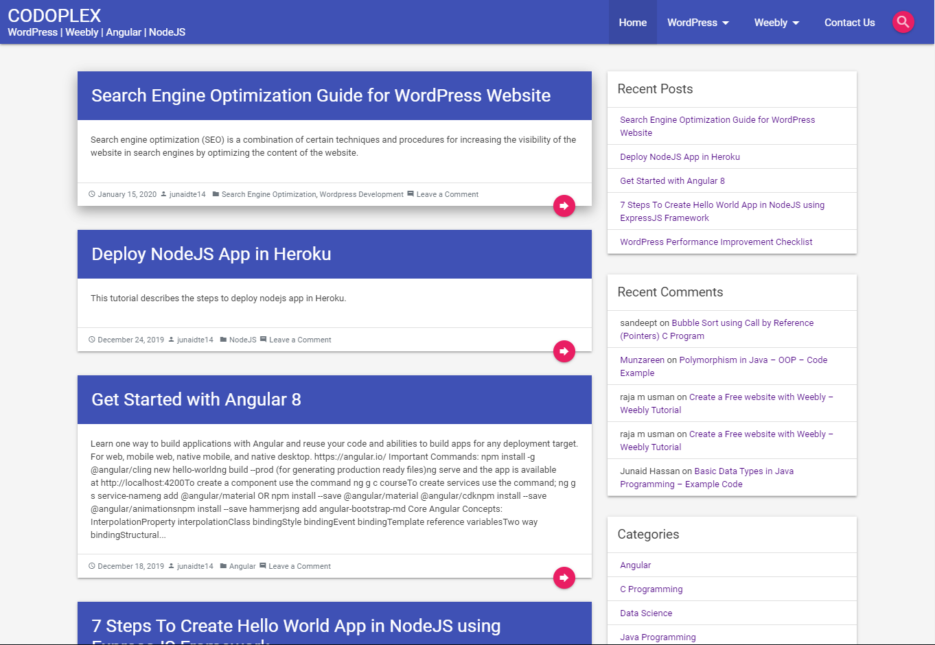 Detail Blogger Template Material Design Nomer 53