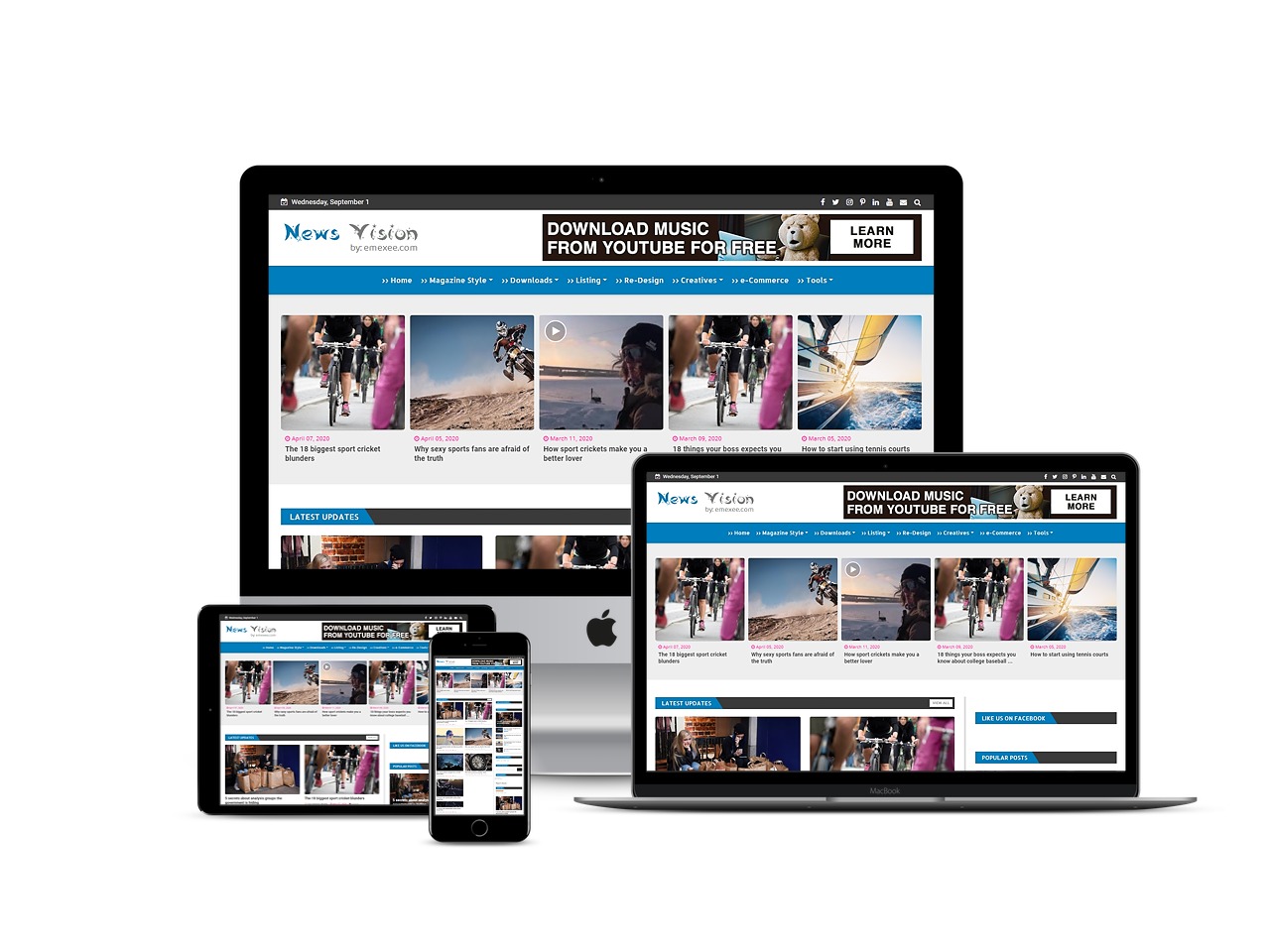 Detail Blogger Template Mobile Friendly Nomer 25