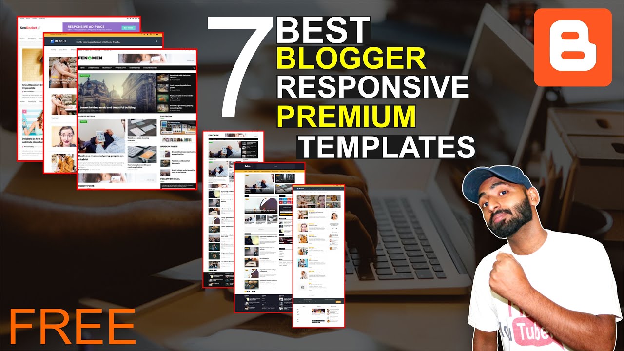 Detail Blogger Template Mobile Friendly Nomer 32