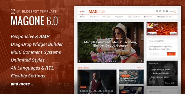 Detail Blogger Template Mobile Friendly Nomer 37