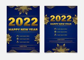 Detail Blue And Gold Flyer Template Nomer 45