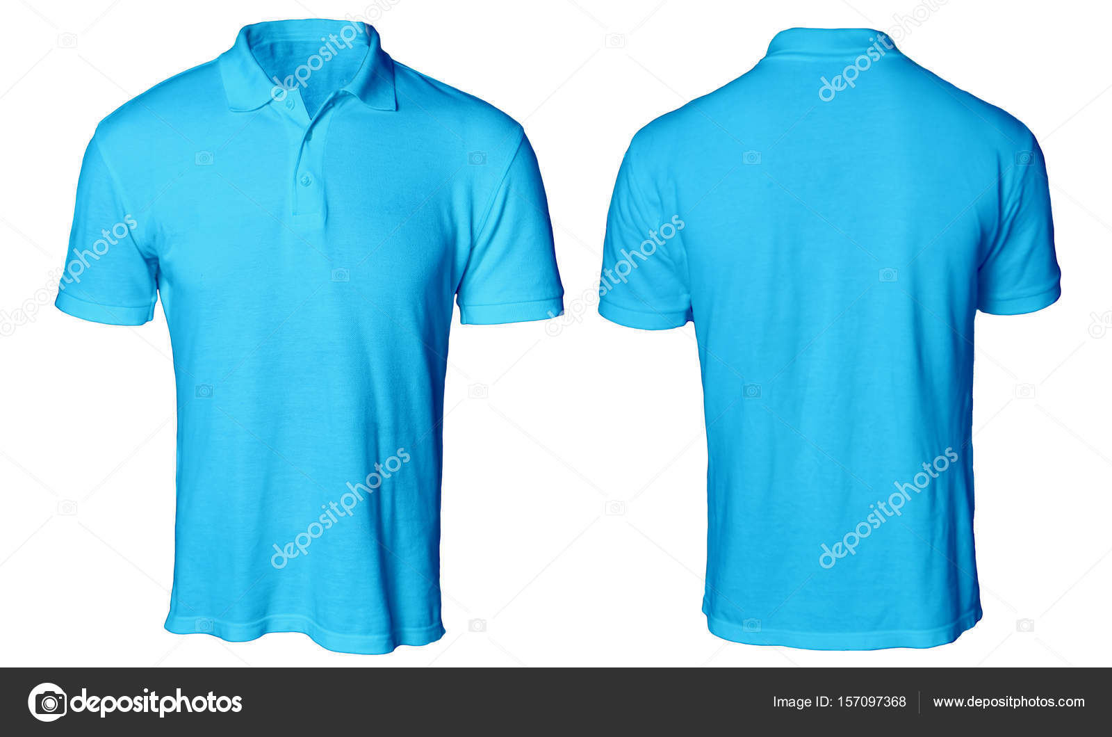 Detail Blue Polo Shirt Template Nomer 10