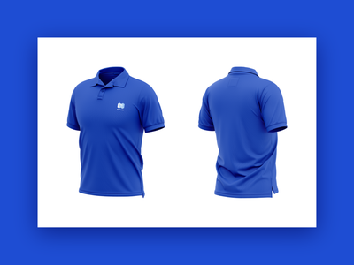 Detail Blue Polo Shirt Template Nomer 23