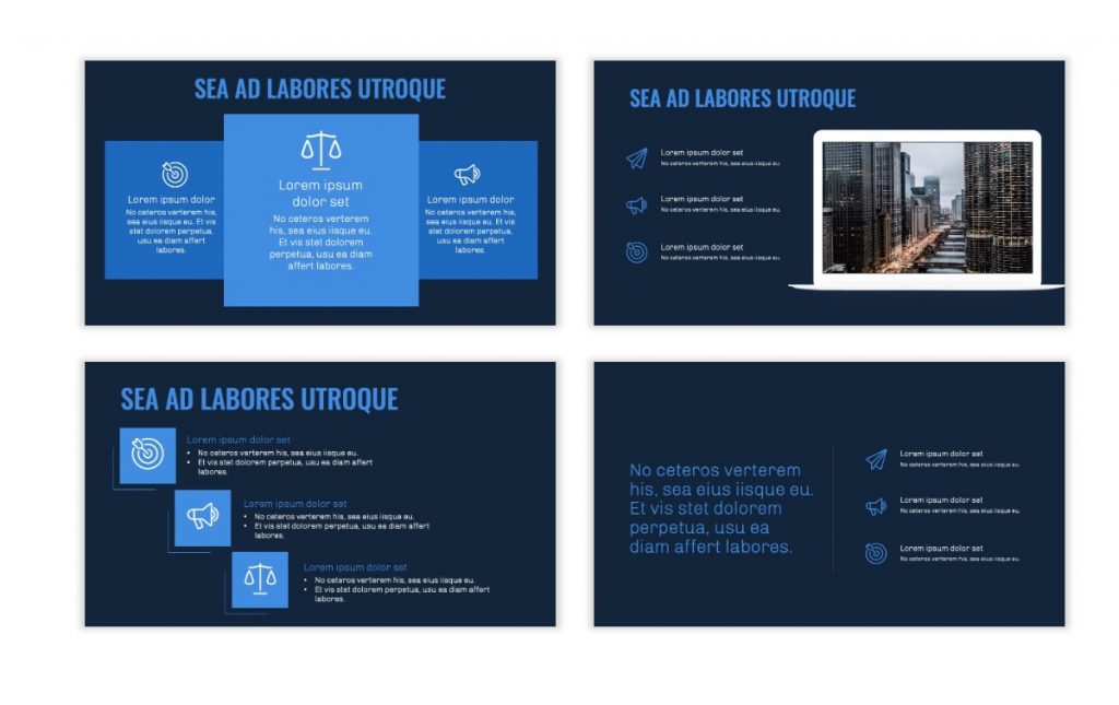 Detail Blue Ppt Template Nomer 27