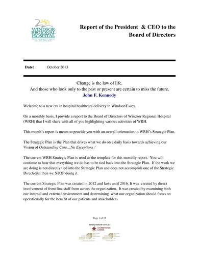 Board Of Directors Report Template - KibrisPDR