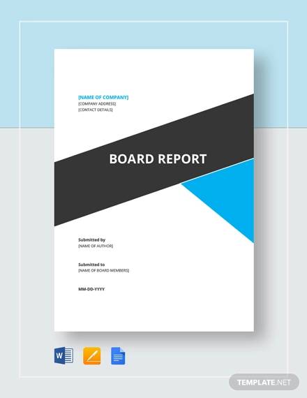 Detail Board Of Directors Report Template Nomer 25