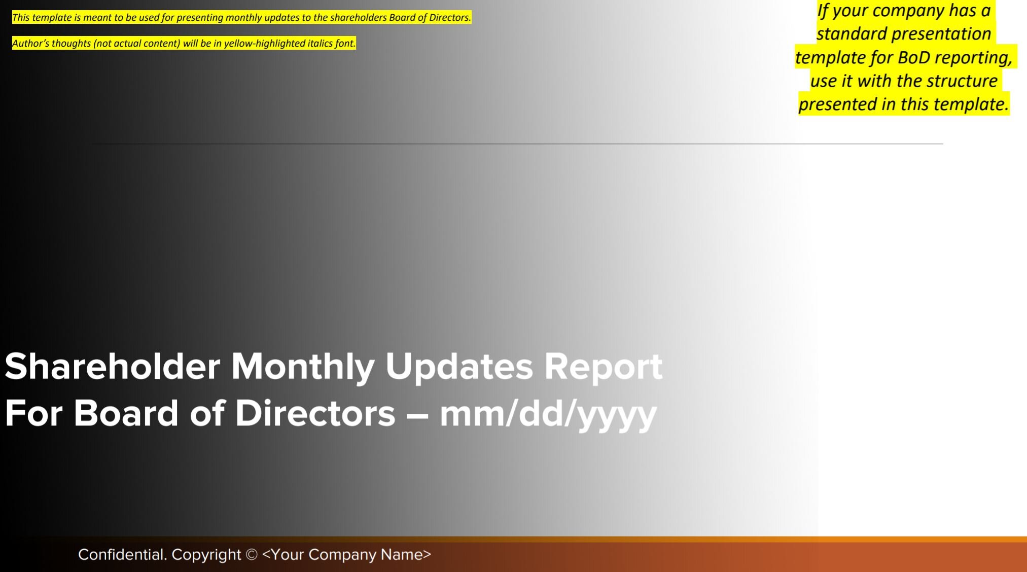 Detail Board Of Directors Report Template Nomer 45