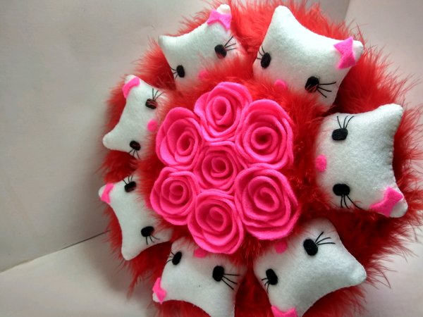 Detail Boneka Hello Kitty Dari Kain Flanel Nomer 17