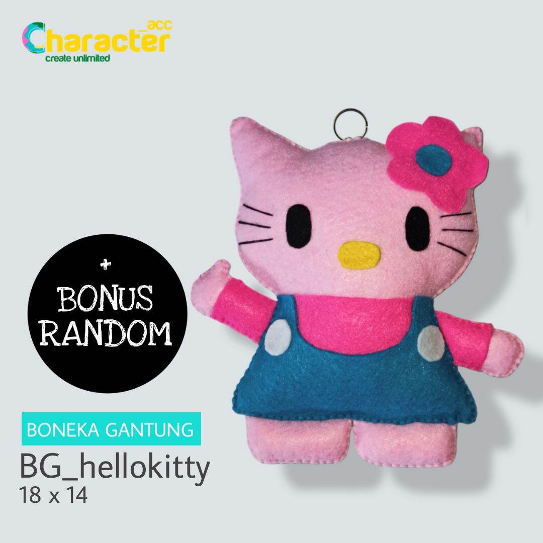 Detail Boneka Hello Kitty Dari Kain Flanel Nomer 46