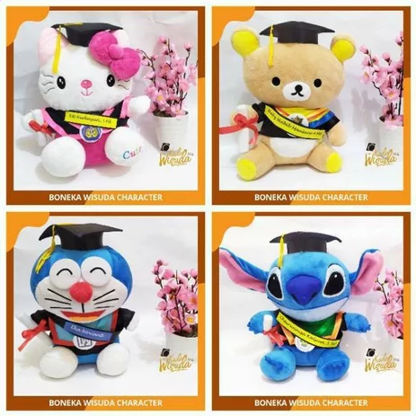 Detail Boneka Wisuda Hello Kitty Nomer 24