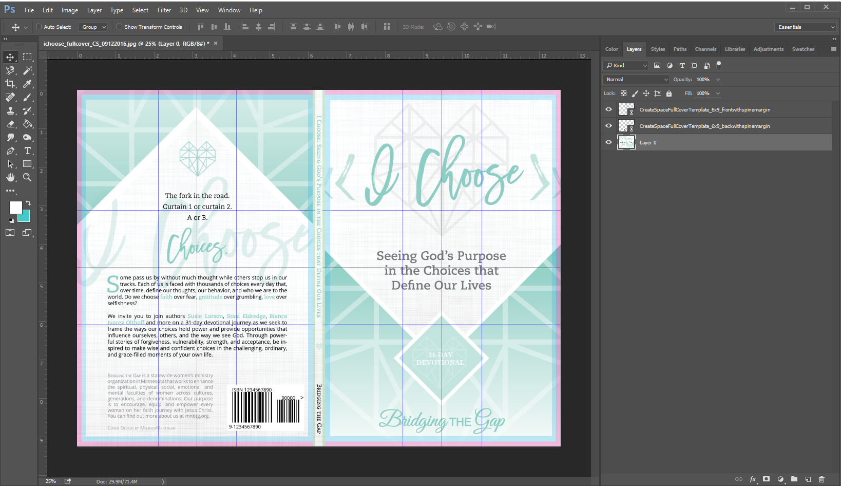 Detail Book Cover Spine And Back Template Nomer 17