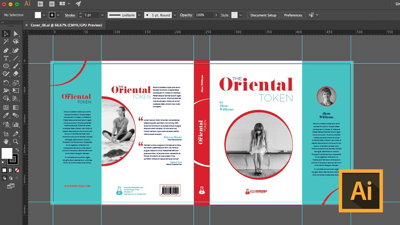 Detail Book Cover Template Illustrator Free Download Nomer 3