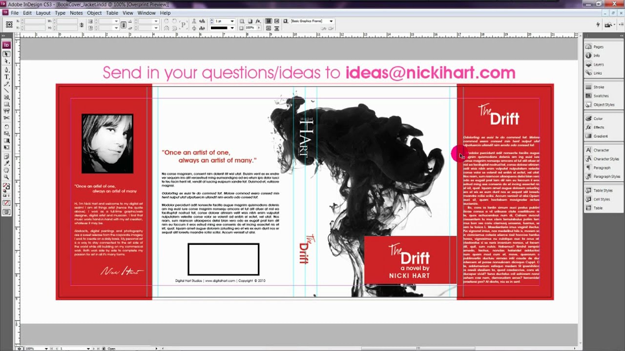 Detail Book Dust Jacket Template Nomer 19