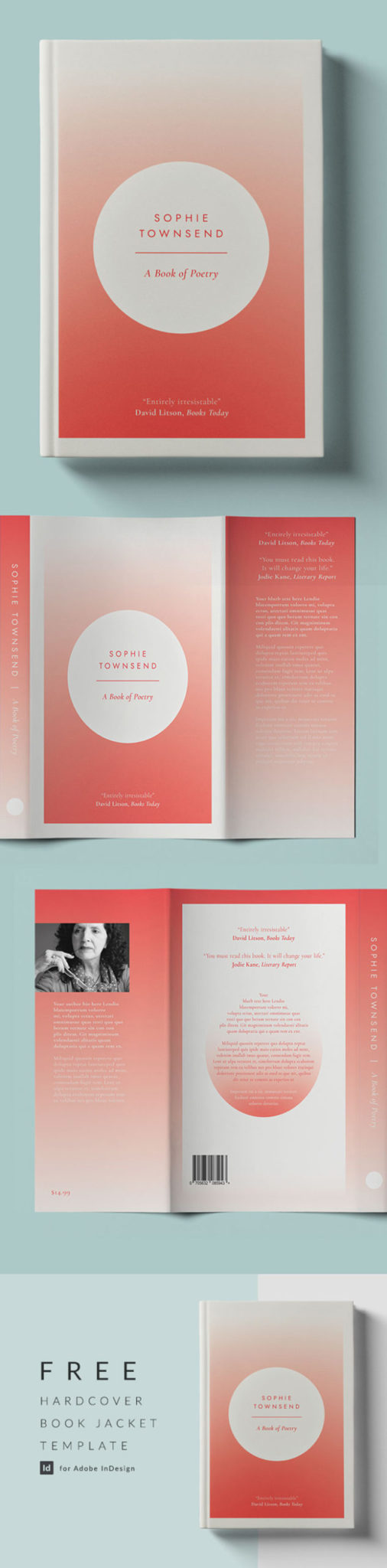 Detail Book Dust Jacket Template Nomer 37