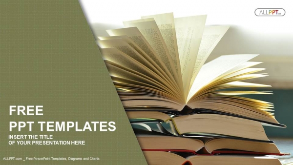 Detail Book Powerpoint Template Free Download Nomer 12