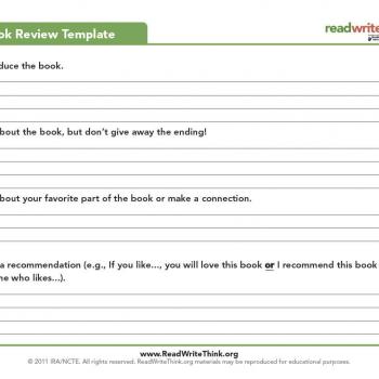 Book Reflection Template - KibrisPDR