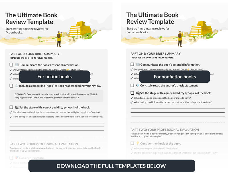 Detail Book Reflection Template Nomer 35
