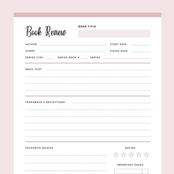 Detail Book Reflection Template Nomer 41